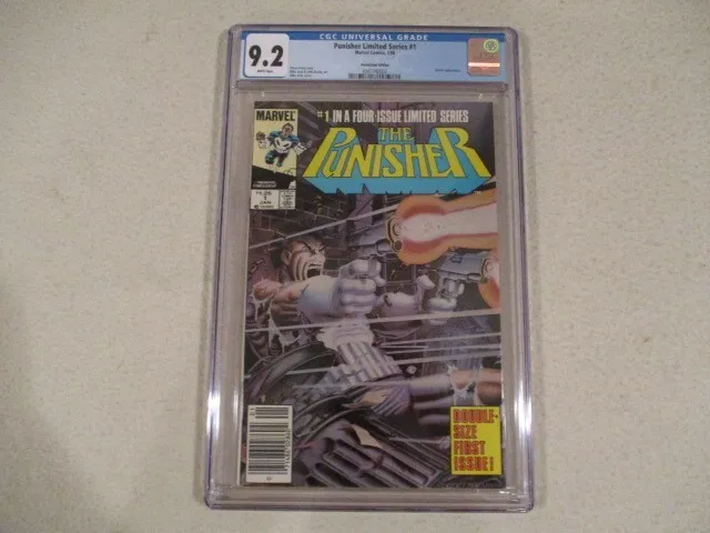 PUNISHER Limited Series #1 CGC 9.2 WHITE Pages NEWSSTAND 1986