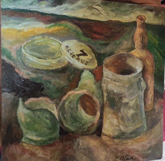 Dipinto ad olio natura morta