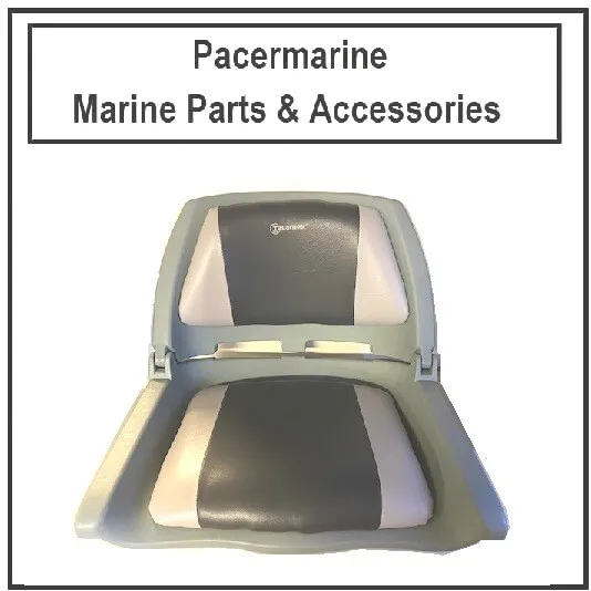 Talamex Moulded Marine Folding Helm Seat Grey - Charcoal