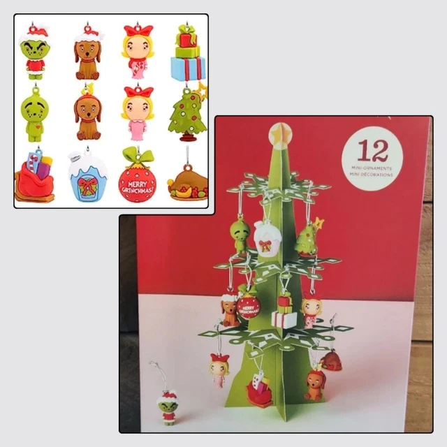 2023 HALLMARK SEUSS GRINCH Advent Calendar Christmas Tree 12 Mini