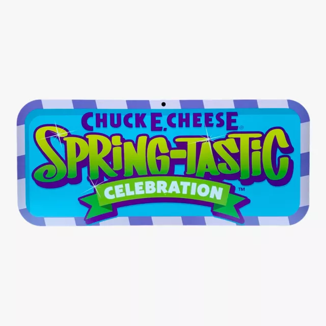 2022 CHUCK E. Cheese “SPRINGTASTIC Celebration” In Store Promo Sign 🌟💫