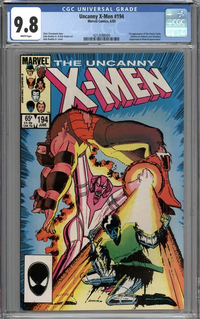 Uncanny X-Men #194 CGC 9.8 NM/MT 1st Appearance of the Fenris Twins WHITE PAGES