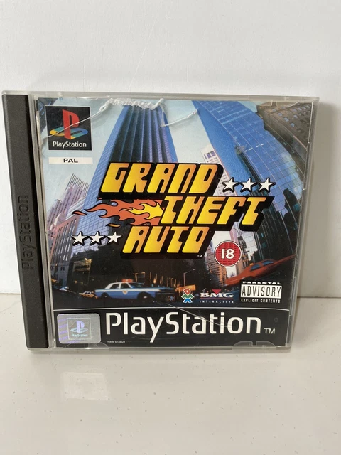 GRAND THEFT AUTO PS1 (COMPLETE WITH MAPS) Sony Playstation black label ...