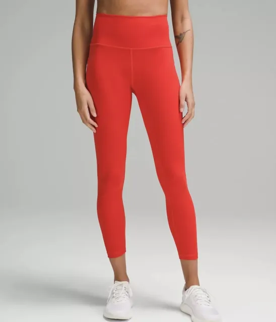 LULULEMON WUNDER TRAIN High-Rise Tight with Pockets 25 in Hot Heat Red  £64.99 - PicClick UK