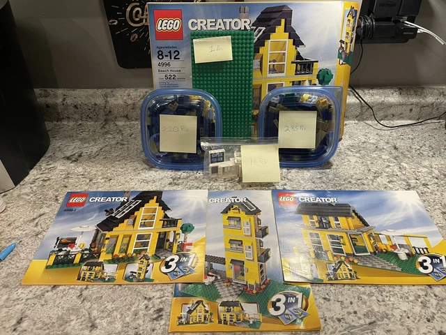 Lego 3-In-1 Creator 4996 Beach House 100% Complete with all Manuals