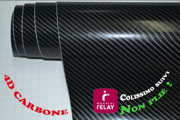 152 x 50 cm FILM VINYLE 4D CARBONE THERMOFORMABLE CAR WRAP TUNING DISCOUNT