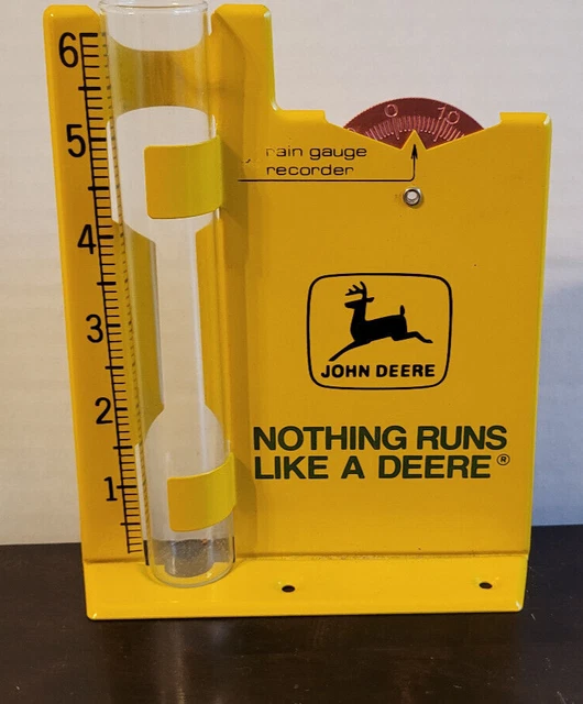 VINTAGE JOHN DEERE rain gauge recorder 5.00 PicClick