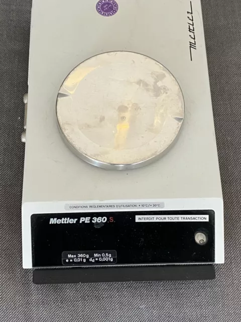 Mettler PE360S Balance Électronique De Précision Gold/Lab USED 360g MAX