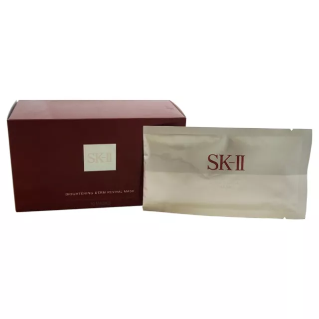 Brightening Derm Revival Mask by SK-II for Unisex - 10 Pcs Mask