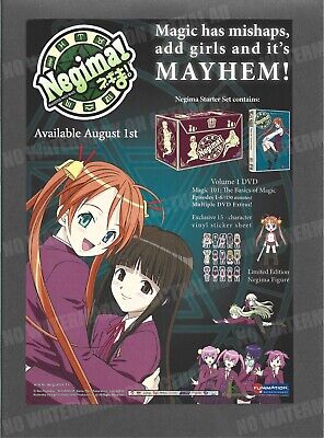 Negima! Funimation Trade Print Magazine Ad Anime DVD ADVERT ADVERTISEMENT