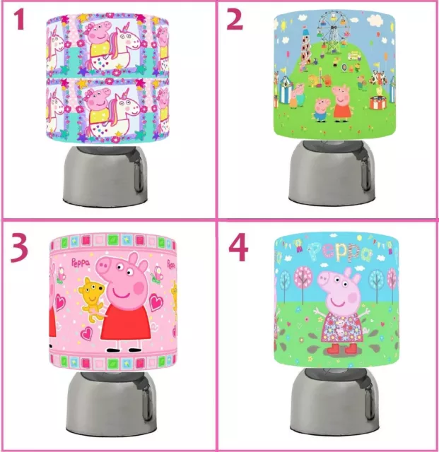 Peppa Pig Touch Table Bedside Lamp Kids Room Choose From 4  Designs