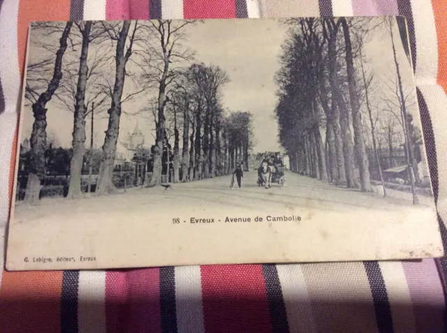 Cpa 27 Evreux Avenue De La Cambolie