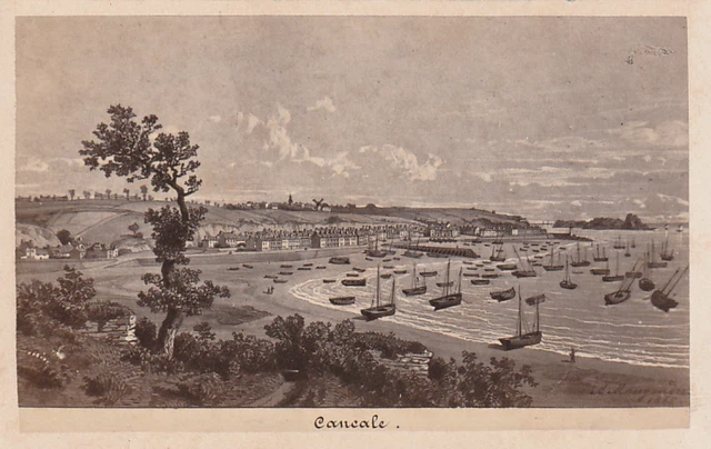 CDV Photo Ancienne - Dessin De Maugendre 'Arromanches' Vers 1865-1870 - Occasion