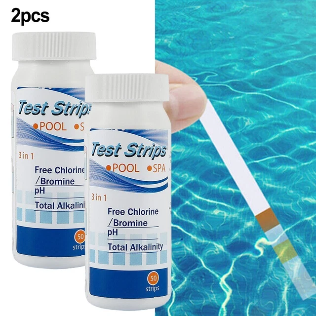 100 pièces bandelettes de test de chlore et de pH pour piscine et spa papier tr