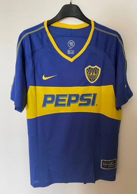 Maglia da calcio 2003/04 Tevez #9 Boca Juniors taglia M maglietta Retrò shirt