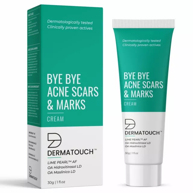 DERMATOUCH Bye Bye Bye Acné Cicatrices y Marcas Crema Mujeres/Hombres 30 gm (Paquete de 2) Fs