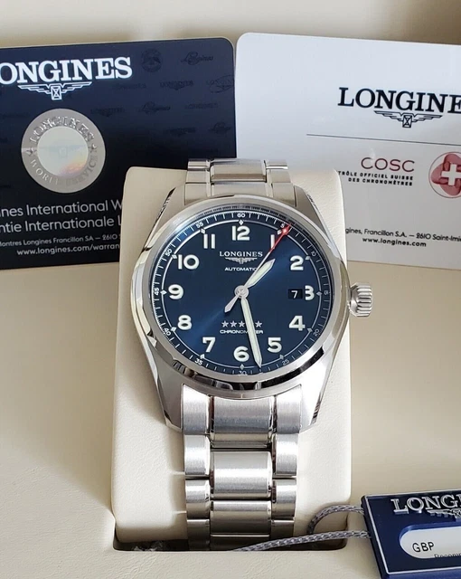 LONGINES SPIRIT 42MM Blue Dial Mint condition Nov 2023 COSC