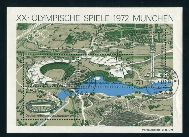 BUND Bl.7I gestpl. GINGEN OLYMPISCHE SPIELE ABART ME 200,-++ (146440)