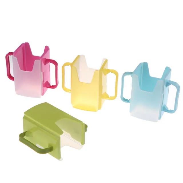 Bottle Cup Milk Holder Adjustable Safety Plastic Baby Toddler Juice Box Drin~m' 3