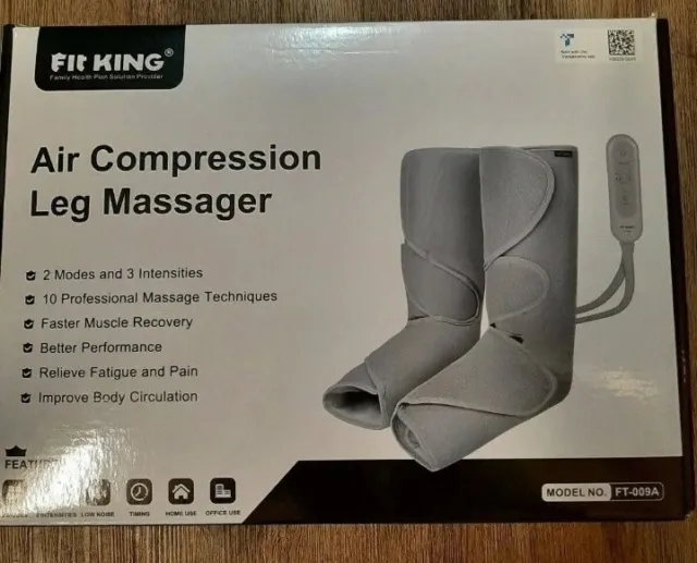 Brand New Fit King Air Compression Leg Massager / Circulation Booster Ft-008A