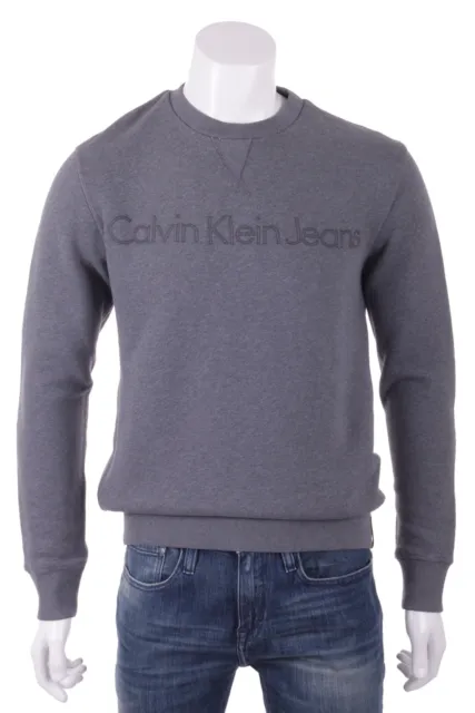CK Calvin Klein Jeans Felpa Uomo Girocollo Grigio