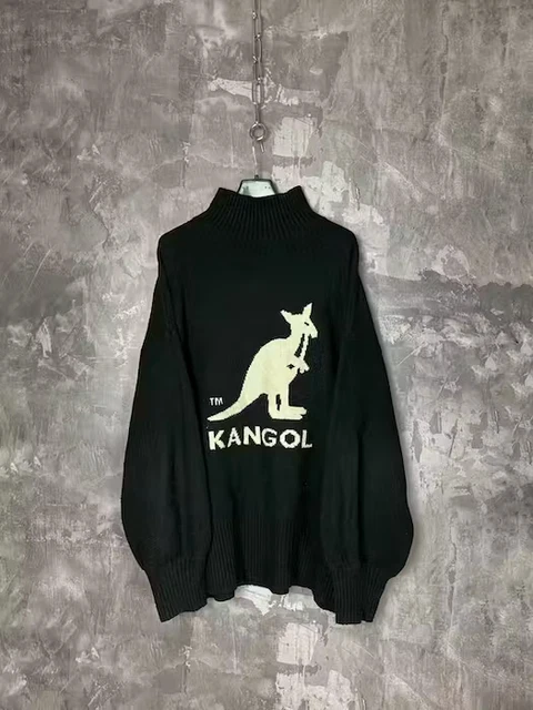 Kangol H&M sweater golf sweatshirt big logo M-L size