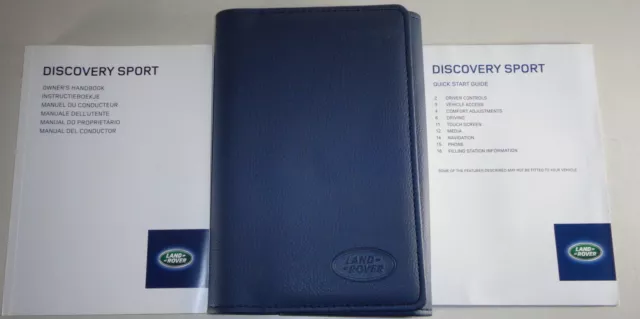 Portefeuille de Bord + Manuel Owner's Manual + Land Rover Discovery Sport 2014