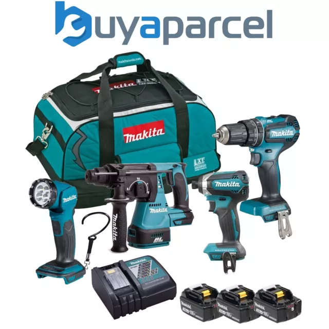 Makita DLX4138SX1 18v 4 Piece LXT Drill Torch Brushless Kit Lithium - 3 x 3.0AH