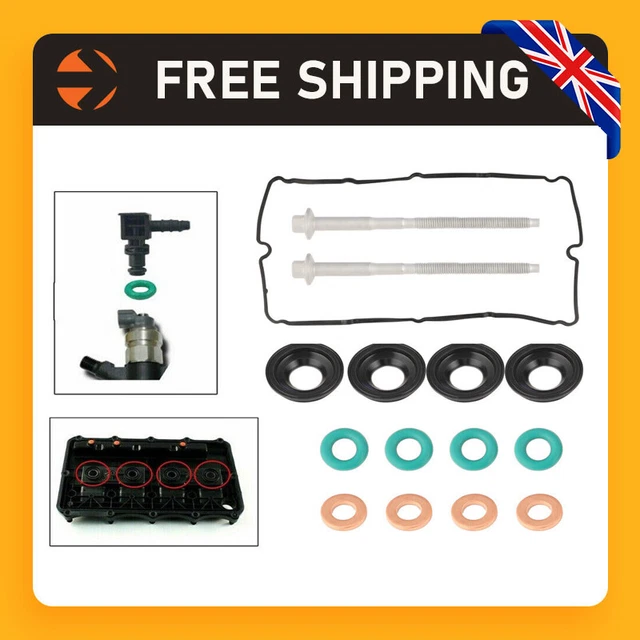 FOR FORD TRANSIT Mk7 2.4 TDCi Diesel Injector Seal kit & Rocker Cover