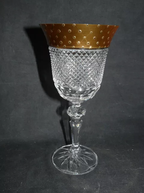 Coffret de 6 verres à vin. Le Cristal et l'Or. REF 1581