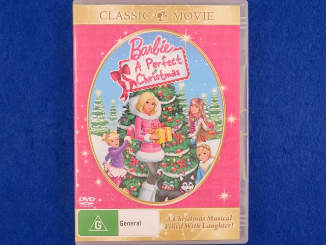 BARBIE A PERFECT Christmas DVD Region 4 VGC Free Postage