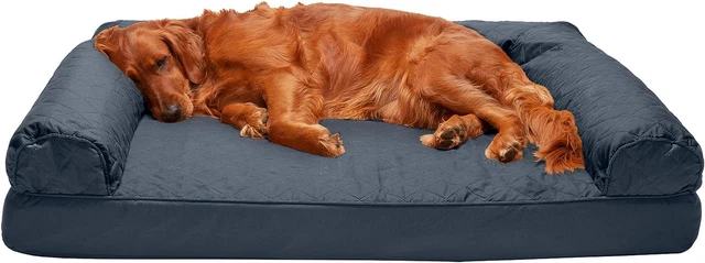 Orthopedic Dog Bed for Large Dogs with Removable Bolsters & Washable Cover