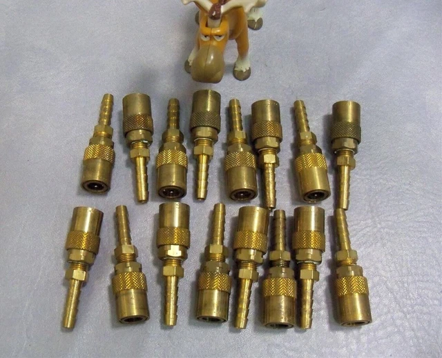 PPE 200 1/8" Female Hose Quick Disconnect With 1/4" Male Hose Barb Lot of 16