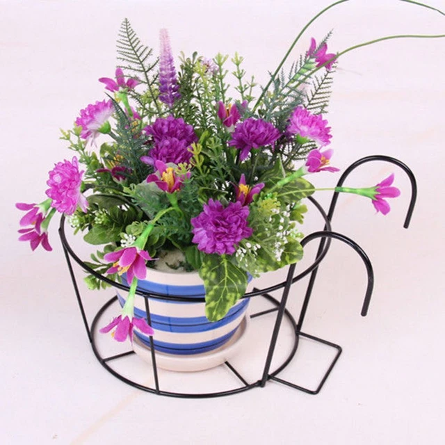 Fer à repasser Balcon Pot à fleurs suspendu, Garde-corps Pot de planteur, 8