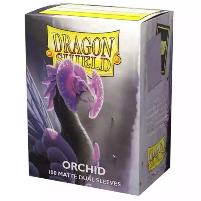 Matte Dual Orchid 100 ct Dragon Shield Sleeves Standard Size VOLUME DISCOUNT