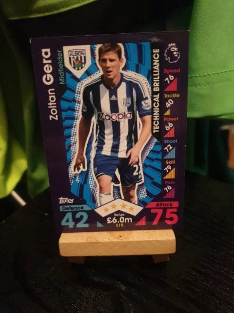 Zoltan Gera Exclusive Topps Match Attax Premier League 2016 / 2017