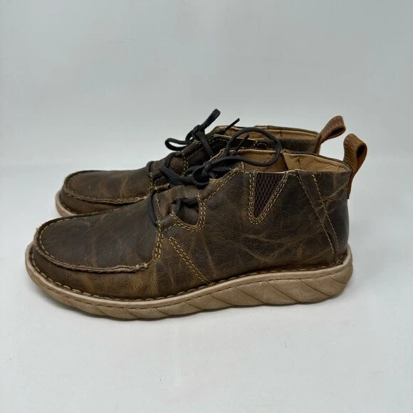 TONY LAMA MEN'S TLC505 Estancia Tan (Brown) LaceUp Mocc Toe Boots £32.