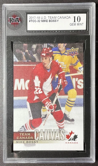 2017-18 Ud Team Canada Canvas Mike Bossy Ksa 10 Canada #Tcc-32
