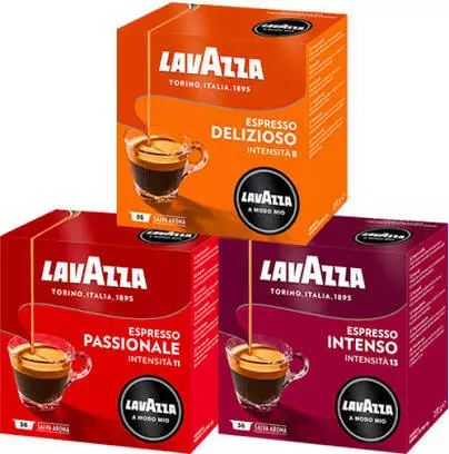 108  Lavazza a modo mio Kaffee kapseln MIXEN DELIZIOSO PASSIONALE INTENSO