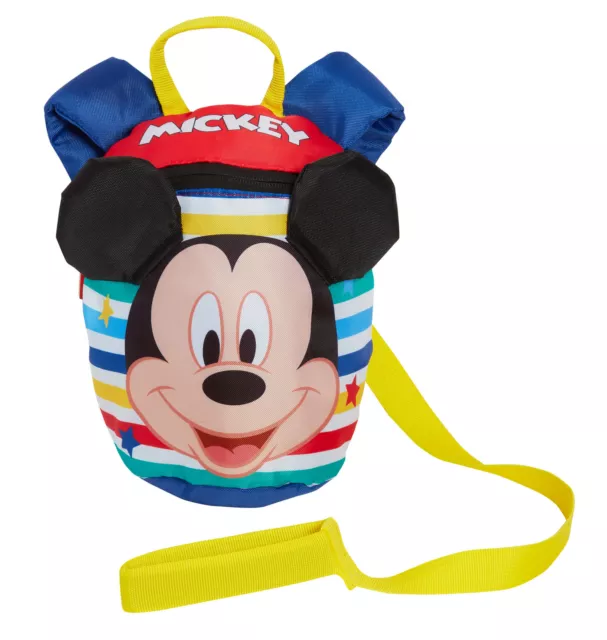 Mickey Mouse Backpack With Reins Disney Detachable Safety Harness Nursery Bag