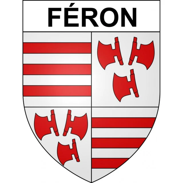 FÉRON 59 VILLE sticker blason écusson autocollant adhésif EUR 3,99