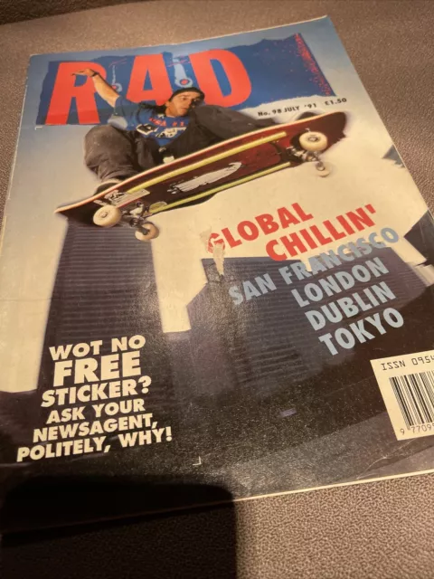 Rad Magazine July 1991 Tom Penny Henry Sanchez Issue 98