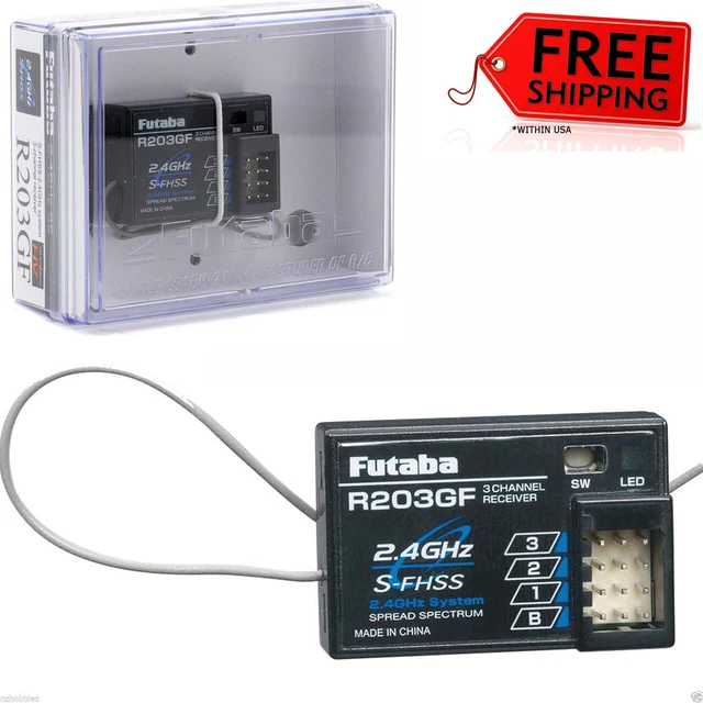 FUTABA R203GF RICEVITORE FHSS 3 CH 2,4 GHz 4PL # FUTL7603 EUR 56,69 ...