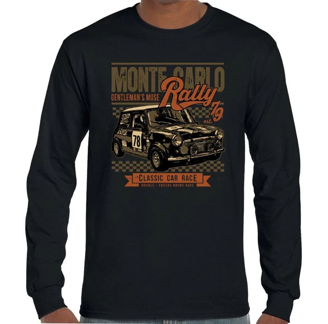 Mini T-Shirt Gara Monte Carlo Rally Uomo Divertente Auto