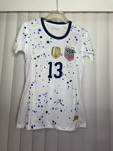 Alex Morgan #13 USWNT USA 2023 World Cup home white jersey Slim fit