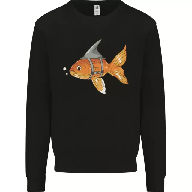 Shark Wannabe Funny Goldfish Sea Fishing Kids Sweatshirt Jumper