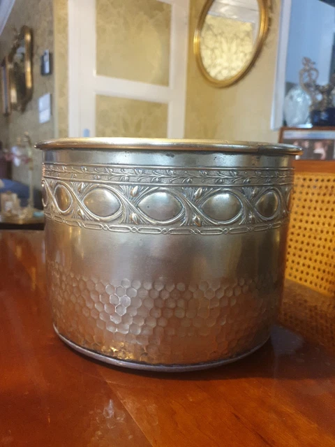 Ancien Cache Pot En Cuivre Laiton Louis XVI