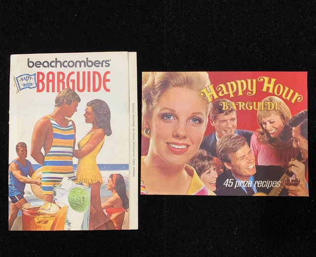 Lot EX COND Vintage Barware SOUTHERN COMFORT Happy Hour Drink Cocktail Booklets