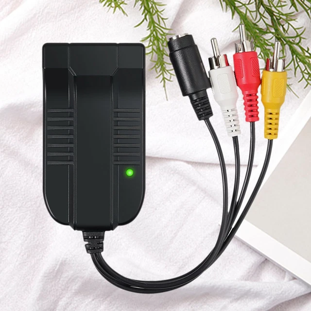 TECHSIDE S-Video SCART Adapter – Mit Ein-/Ausgangsschalter, Für Videorecorder, Grabber Und Konverter
