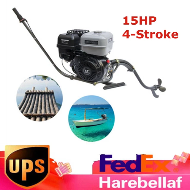4-Stroke 15HP Outboard Motor Gasoline Boat Strong Engine Motor 420cc 20km/H USA